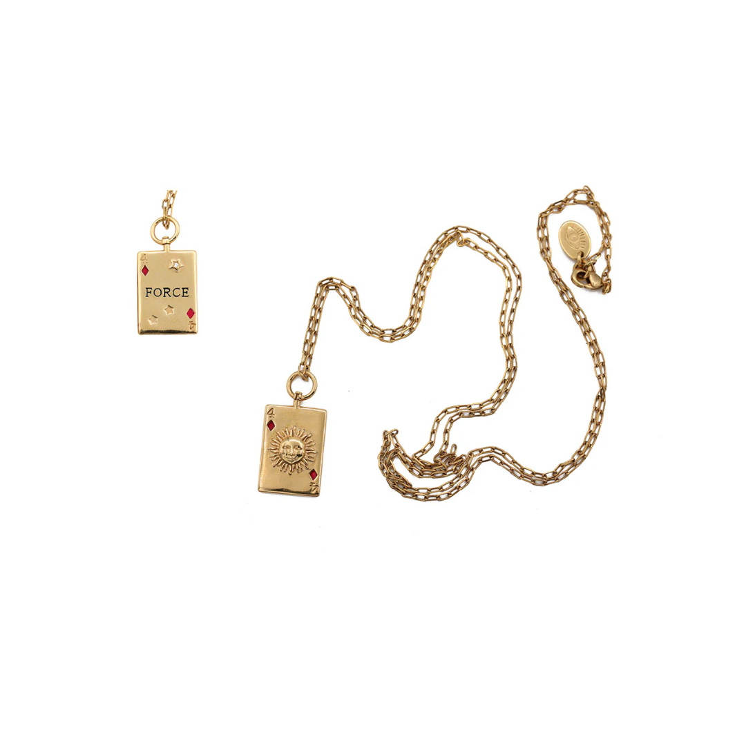 Колье Sacha карта Солнце FORCE "Сила"